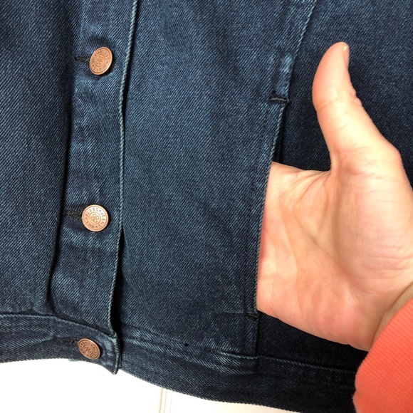 Dark Blue Jean Jacket with Project Manager Embroidery - Picture 7 of 10
